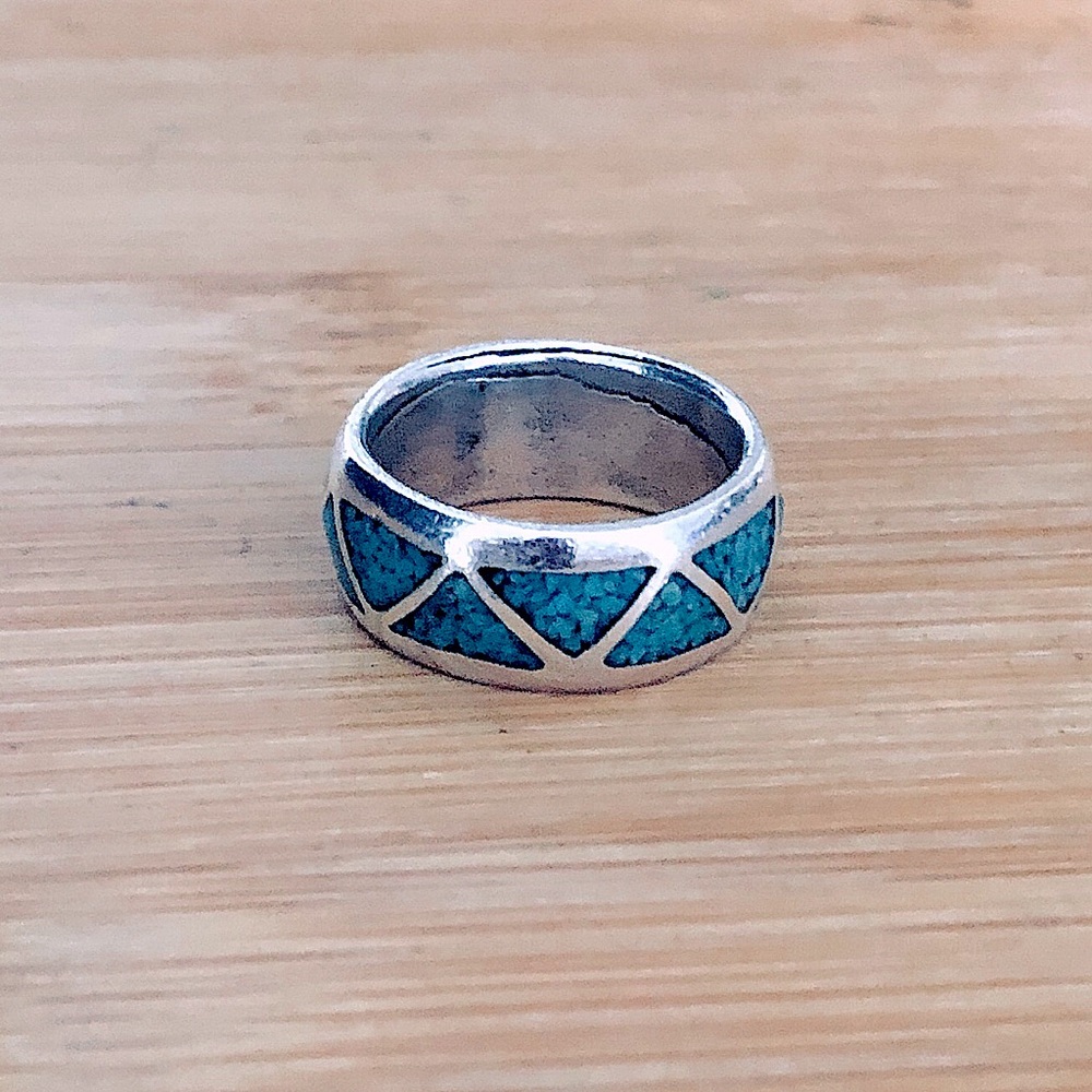 $58 Southwest Native American Vintage Estate Ring Size 6 & 1/4 No Marks